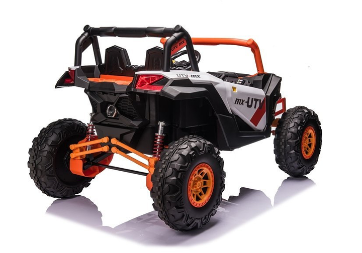 Samochód elektryczny dla dzieci Lean Toys Buggy UTV-MX Pomarańczowo-biały (5903802453553) - obraz 15
