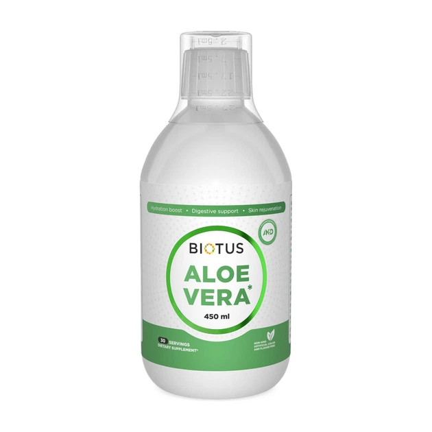 Алоэ Вера натуральная добавка BIOTUS Aloe Vera 450 ml в упаковке (VMD-1206542) - Фото 1 Алоэ Вера натуральная добавка BIOTUS Aloe Vera 450 ml в упаковке (VMD-1206542) - изображение 1