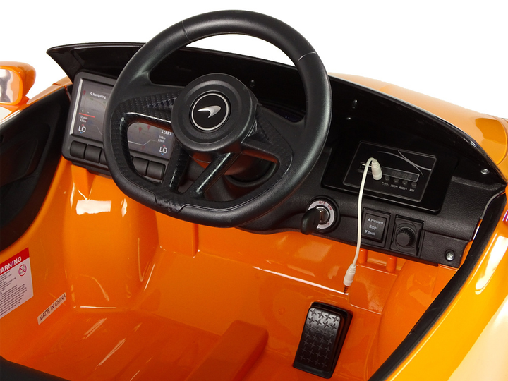 Електромобіль для дітей Lean Toys McLaren GT лакований Оранжевий (5904204753630) - зображення 5