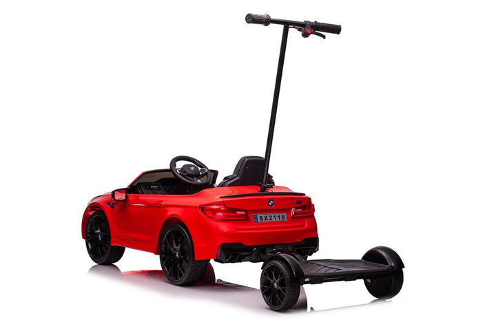 Samochód elektryczny dla dzieci Lean Toys BMW M5 SX2118 z platformą dla rodzica lakierowany Czerwony (5904204755795) - obraz 7