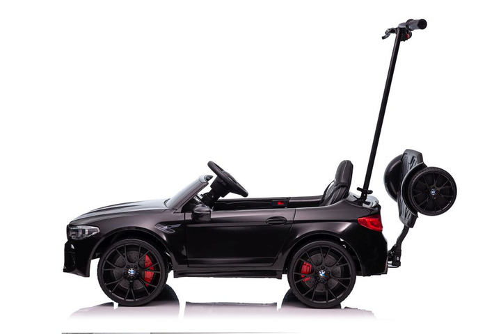 Samochód elektryczny dla dzieci Lean Toys BMW M5 SX2118 z platformą dla rodzica lakierowany Czarny (5904204755771) - obraz 12
