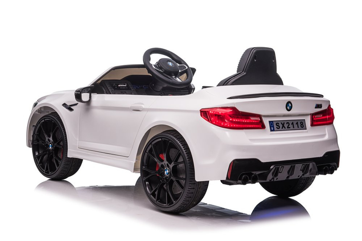 Електромобіль для дітей Lean Toys BMW M5 Drift Білий (5904204755818) - зображення 8