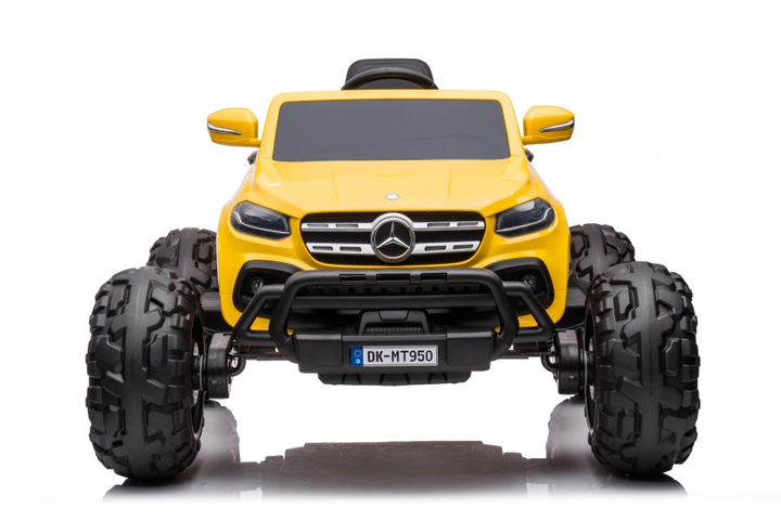 Електромобіль для дітей Lean Toys Mercedes DK-MT950 4x4 лакований Золотисто-жовтий (5904204756938) - зображення 6