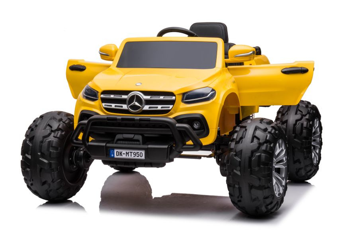 Електромобіль для дітей Lean Toys Mercedes DK-MT950 4x4 лакований Золотисто-жовтий (5904204756938) - зображення 9