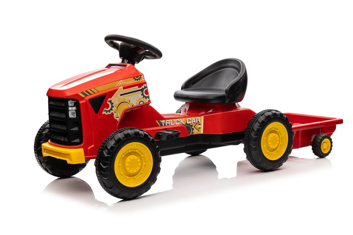 Traktor na pedały Lean Toys G206 Czerwony (5904665995334) - obraz 2