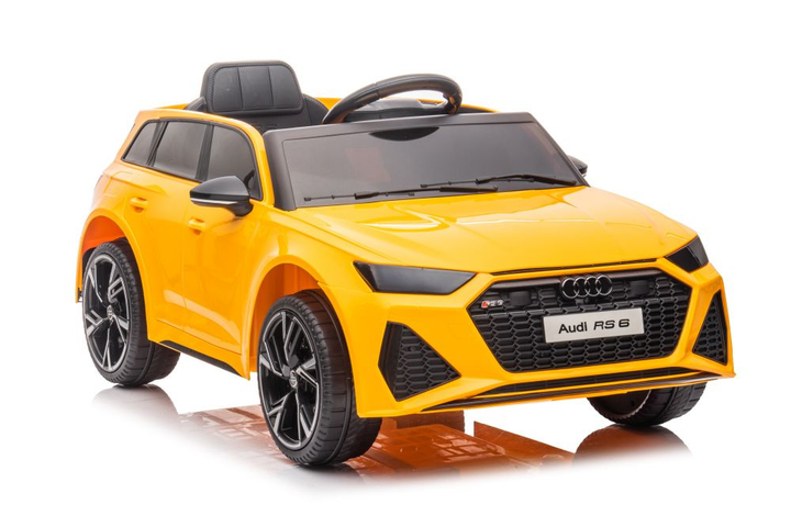 Електромобіль для дітей Lean Toys Audi RS6 BRD-2118 Жовтий (5904665995945) - зображення 6
