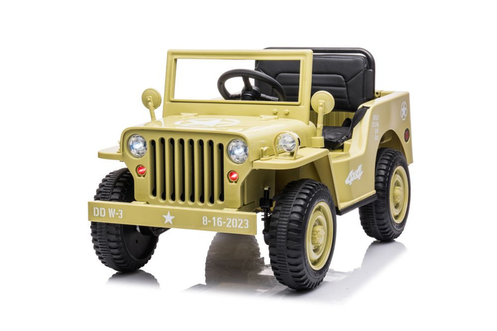 Samochód elektryczny dla dzieci Lean Toys JH-103 4x4 Khaki 14973 (5905515354523) - obraz 2