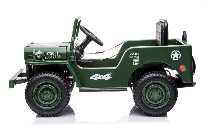 Samochód elektryczny dla dzieci Lean Toys JH-103 4x4 Wojskowa zieleń 14972 (5905515354516) - obraz 8