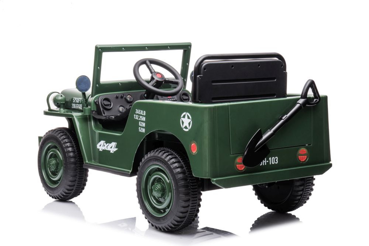 Samochód elektryczny dla dzieci Lean Toys JH-103 4x4 Wojskowa zieleń 14972 (5905515354516) - obraz 9