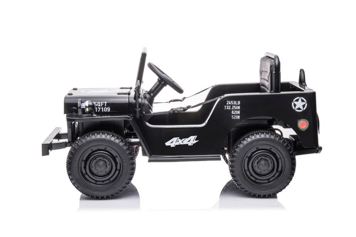 Samochód elektryczny dla dzieci Lean Toys JH-103 4x4 Czarny (5905515354554) - obraz 4