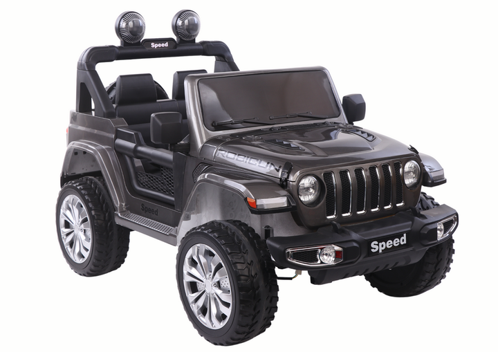 Samochód elektryczny dla dzieci Lean Toys FT-938 4x4 lakierowany Srebrny (5905679070192) - obraz 2