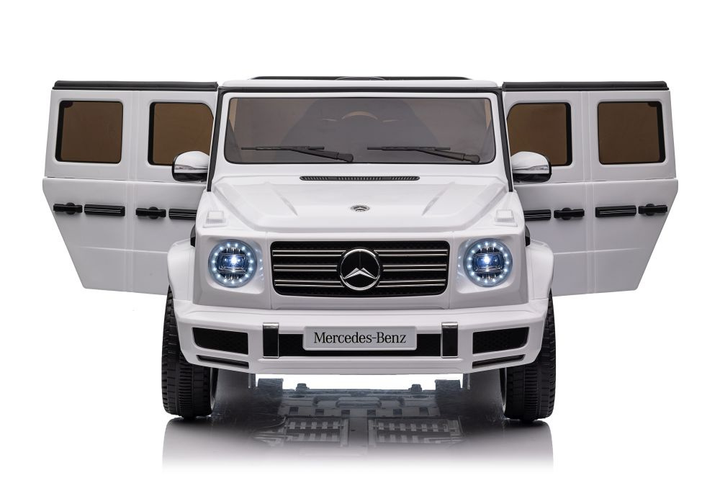 Samochód elektryczny dla dzieci Lean Toys Mercedes G500 4x4 Biały (5905515359061) - obraz 10