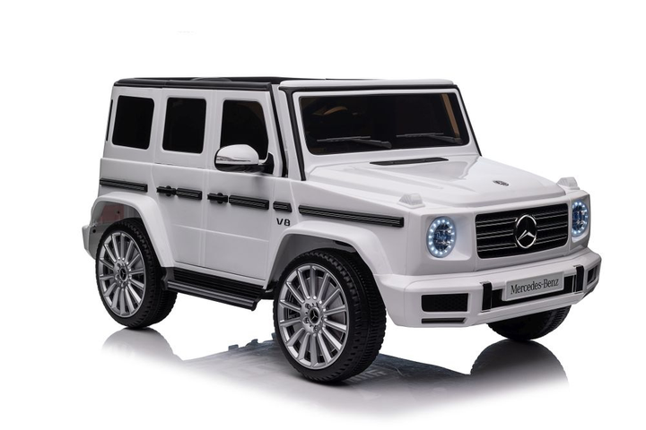 Samochód elektryczny dla dzieci Lean Toys Mercedes G500 4x4 Biały (5905515359061) - obraz 11