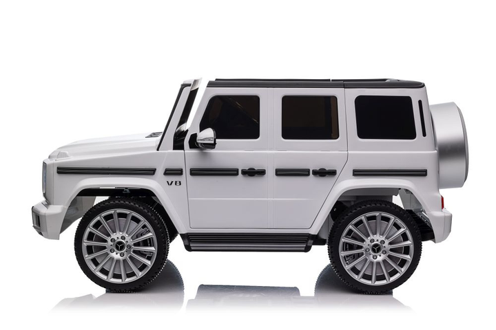 Samochód elektryczny dla dzieci Lean Toys Mercedes G500 4x4 Biały (5905515359061) - obraz 12