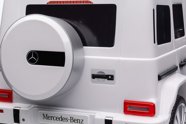 Samochód elektryczny dla dzieci Lean Toys Mercedes G500 4x4 Biały (5905515359061) - obraz 16