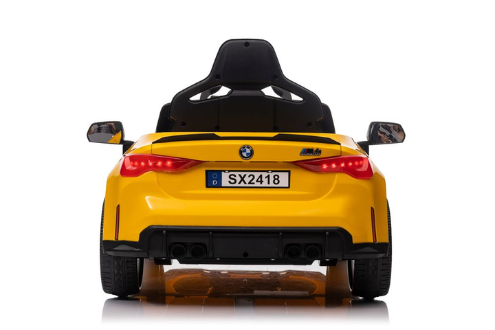 Електромобіль для дітей Lean Toys BMW M4 Жовтий (5905884456309) - зображення 6