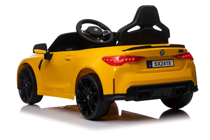 Електромобіль для дітей Lean Toys BMW M4 Жовтий (5905884456309) - зображення 7