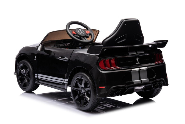 Samochód elektryczny dla dzieci Lean Toys Ford Mustang GT500 Shelby Czarny (5905991009016) - obraz 2