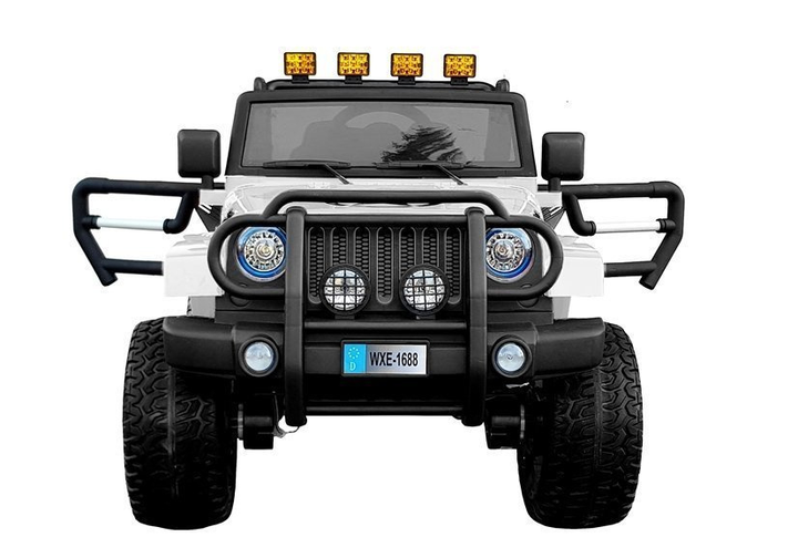Електромобіль для дітей Lean Toys WXE-1688 Strong 4x4 Білий (5905991009078) - зображення 5