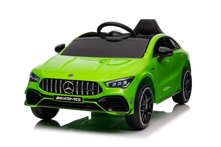 Електромобіль для дітей Lean Toys Mercedes CLA 45s AMG 4x4 Зелений (5905991011552) - зображення 4