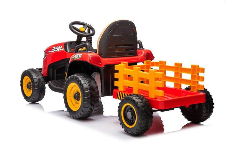 Трактор на акумуляторі Lean Toys BBH-030 Червоний (5905991011538) - зображення 6
