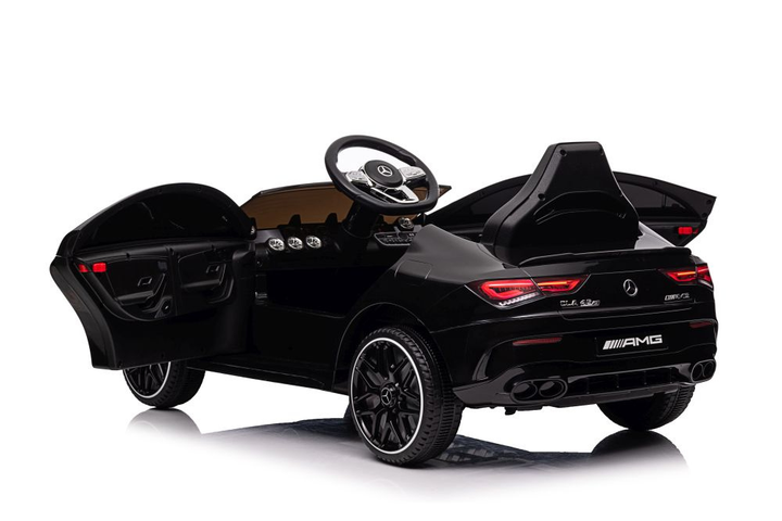 Samochód elektryczny dla dzieci Lean Toys Mercedes CLA 45s AMG 4x4 lakierowany Czarny (5905991011620) - obraz 11