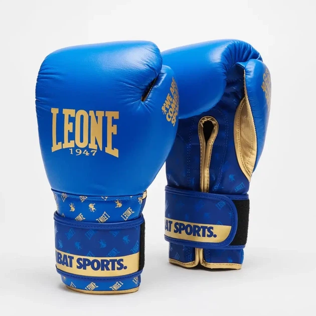 Боксерські рукавиці Leone GN220 DNA Blue 14 унцій - изображение 5