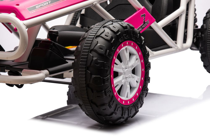 Samochód elektryczny dla dzieci Lean Toys Buggy A8812 24V Różowy (5905991013525) - obraz 3