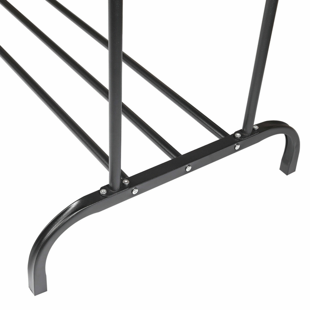 Підлогова вішалка-стійка для одягу RIAS Multipurpose Hanger з полицею для взуття 110x56x145 см Black (3_08179) - зображення 6