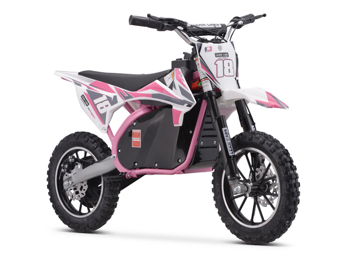 Мотоцикл кросовий на акумуляторі Lean Toys Trail King HP114E Рожевий (5905991027218) - зображення 5