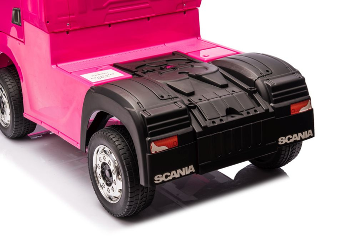 Samochód elektryczny dla dzieci Lean Toys Scania 500R HL698 4x4 Różowy (5905991029243) - obraz 3