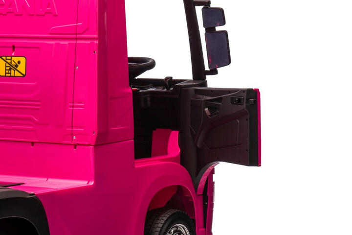 Samochód elektryczny dla dzieci Lean Toys Scania 500R HL698 4x4 Różowy (5905991029243) - obraz 9