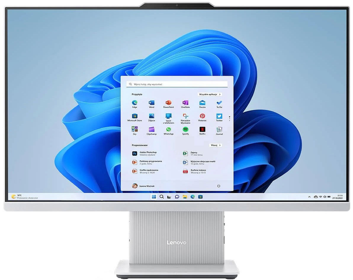 Monoblok Lenovo IdeaCentre AIO 27IRH9 (F0HM002RPB) Cloud Grey - obraz 2