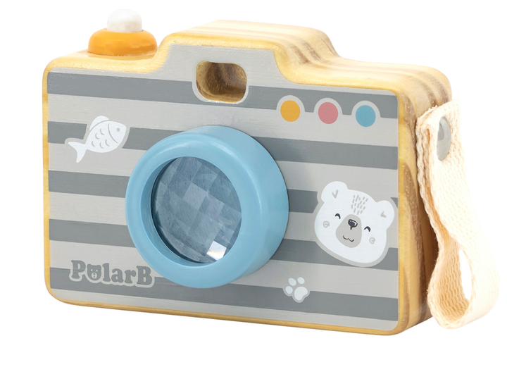 Дерев'яний фотоапарат Viga PolarB з калейдоскопом 44034 (6971608440342) - зображення 1