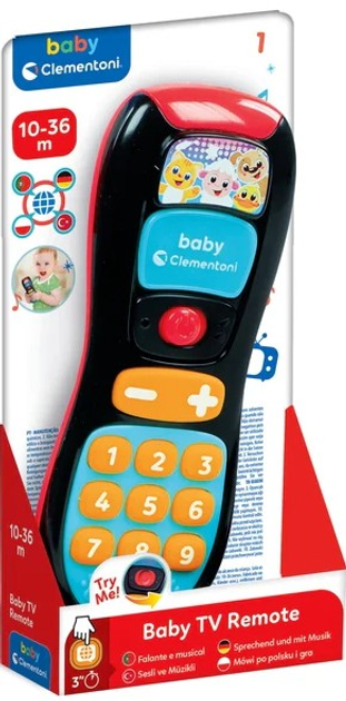 Zabawka Clementoni Baby Mówiący pilot 17518 (8005125175185) - obraz 1