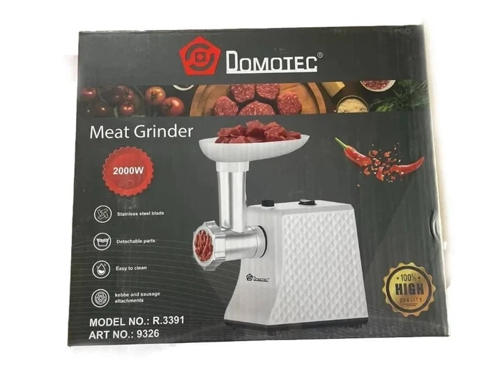 Электрическая мясорубка Domotec R.3391 электромясорубка с реверсом 2000 Вт 9326 - Фото 8 Электрическая мясорубка Domotec R.3391 электромясорубка с реверсом 2000 Вт 9326 - изображение 8