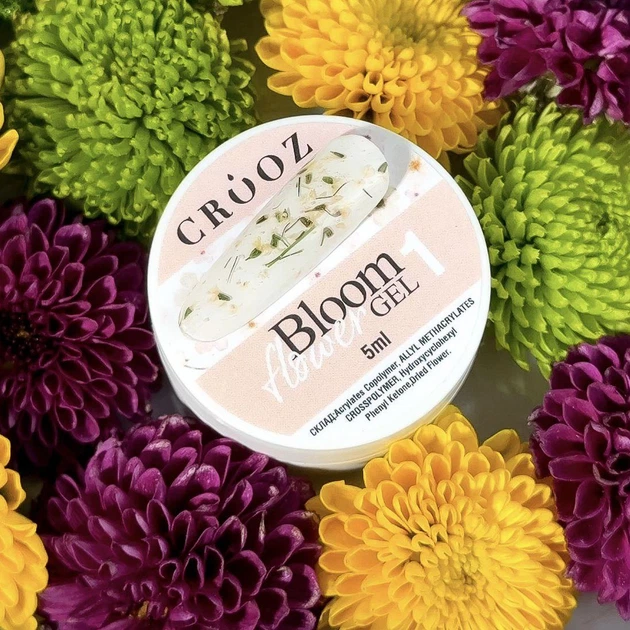 Гель для дизайну нігтів Crooz Bloom Flower Gel №01 5 мл - зображення 2