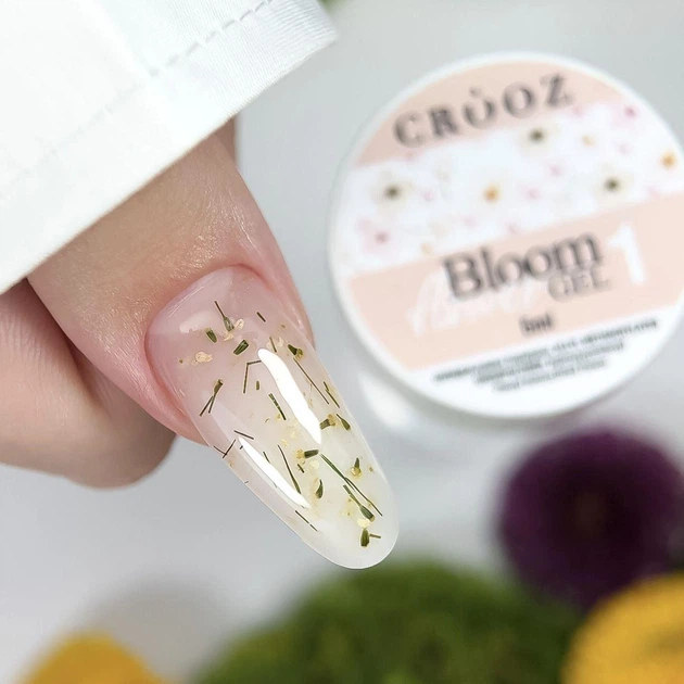 Гель для дизайну нігтів Crooz Bloom Flower Gel №01 5 мл - зображення 3