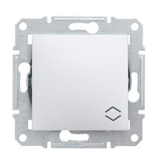 Выключатель/переключатель 1кл Asfora алюминий EPH0400161 Schneider Electric - Фото 1 Выключатель/переключатель 1кл Asfora алюминий EPH0400161 Schneider Electric - изображение 1