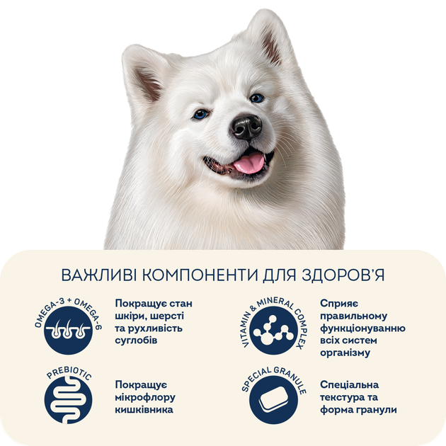 сухий корм для дорослих собак середніх порід Форель та рис Hypoallergenic, 1,6 кг (1128016) - изображение 5