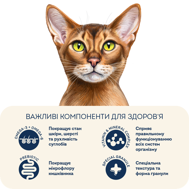 сухий корм для дорослих стерилізованих/кастрованих котів Качка та груша Grain-free hypoallergenic. Suitable for exotic breeds, 400 г (3118004) - изображение 5