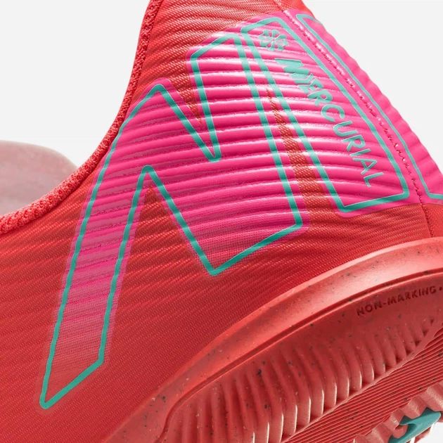 Підліткові футбольні бутси футзалки для хлопчика Nike Jr Vapor 16 Club Ic FQ8289-800 38 (5.5Y US) Червоні (197602979084) - зображення 7