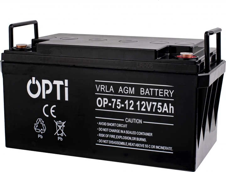 Akumulator Volt Polska AGM OPTI 12V 75 Ah (6AKUV075AG) - obraz 3
