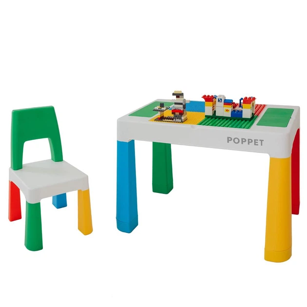 Дитячий столик зі стільцем POPPET Колор Грін 5 в 1 (PP-002G) - Фото 3 Дитячий столик зі стільцем POPPET Колор Грін 5 в 1 (PP-002G) - зображення 3