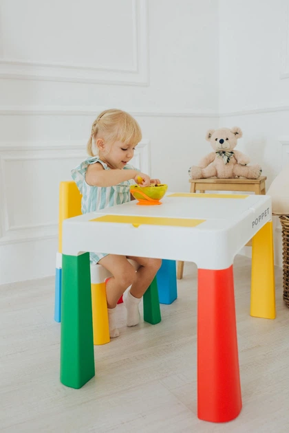Детский столик со стульчиком POPPET Колор Йеллоу 5 в 1 (PP-002Y) - Фото 10 Детский столик со стульчиком POPPET Колор Йеллоу 5 в 1 (PP-002Y) - изображение 10