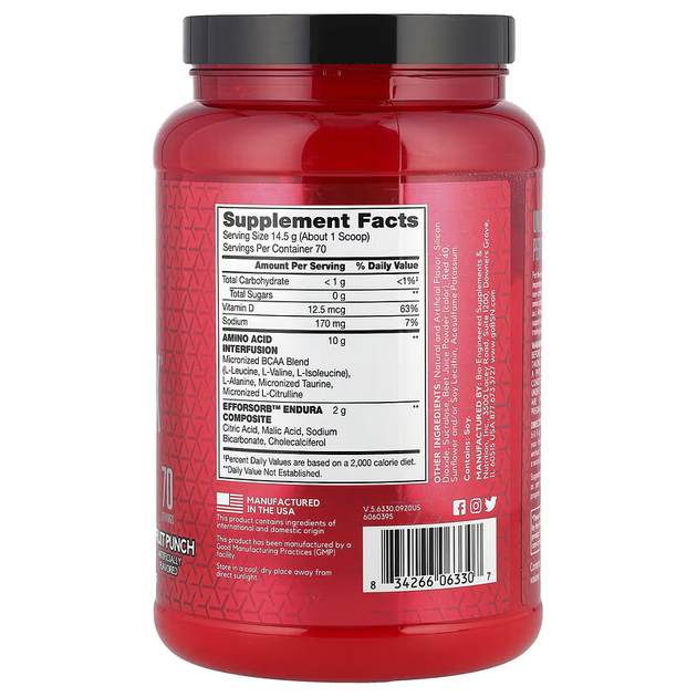 Аминокислоты BSN (USA) Amino X, 1000 г., Лохина - изображение 2