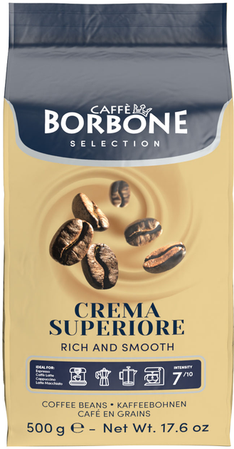 Кава в зернах Caffe Borbone Crema Superiore 500 г (8055176430115) - зображення 1