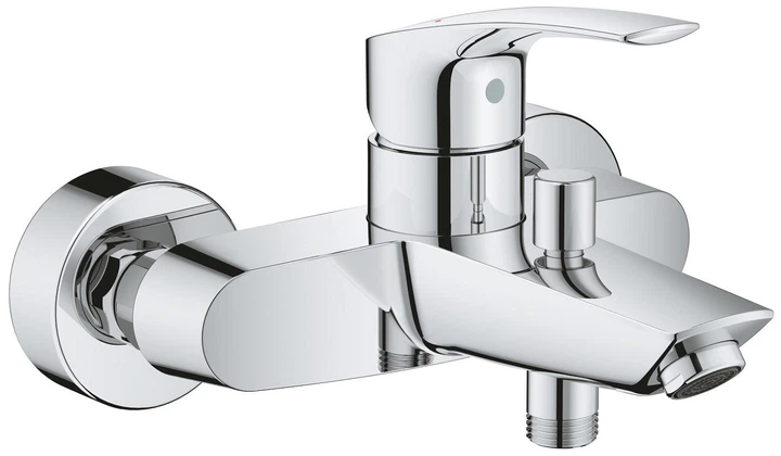 Набір змішувачів для ванни та кухні Grohe Eurosmart Tempesta 110 Cube (UA123248M3) - изображение 4