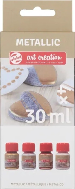 Набір фарб Talens Art Creation Metallic Set Basic 4 x 30 мл (8712079443009) - зображення 1