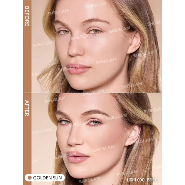 Жидкий кремовый бронзер SHEGLAM Sun Sculpt Liquid Contour оттенок Golden Sun 5.2 мл - изображение 4